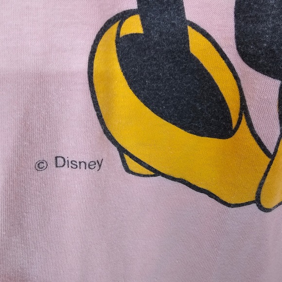 Vintage 80s 90s Disney Minnie Mouse Pink T Shirt USA Made 90s One Size Oversized - Picture 5 of 9